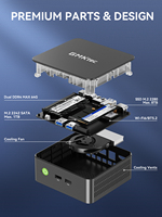 GMKtec G3 Pro Intel Core I3-10110U Mini PC 2-core 4-thread Computer PC 16GB DDR4 512GB SSD Mini Host Desktop Computer