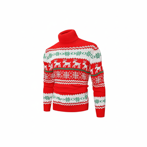 Suéter Navideño de Punto Grueso con Cuello Redondo para Mujer - Product Image 1