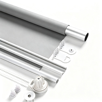 Composants populaires de stores roulants zébrés, piste de tête en aluminium pour stores de fenêtre, accessoires de rideaux, stores, stores, volets