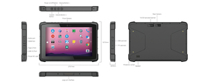 Wifi + BT + 4 gam Android 10 công nghiệp <span class=keywords><strong>Tablet</strong></span> PC Rugged Android NFC Reader <span class=keywords><strong>PDA</strong></span> không thấm nước 2D <span class=keywords><strong>Scanner</strong></span> HQ11 - Product Image 4
