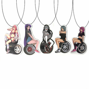 个性化批发定制升华标志空白除臭剂新卡香水香纸挂车空气清新剂 - Product Image 1