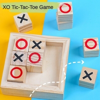 Jeu de Tic Tac Toe de table avec blocs cubiques pour jouer en famille et entre amis à la maison, au club, en voyage, en intérieur et en extérieur