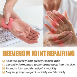 Ouhoe 20g Gel réparateur articulaire <span class=keywords><strong>au</strong></span> venin d'abeille, soulagement de la douleur chronique, élimination des kystes et des œdèmes, gel apaisant pour les douleurs musculaires - Product Image 3