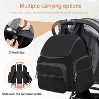 Vente chaude Grande Capacité En Plein Air Maman Sacs Mode Pliable Étanche Bébé Couche Sac À Dos avec Portable Matelas À Langer