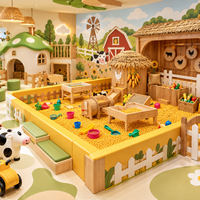 Nouvelles Jeuuses Conceptions Thème Ferme Jeux Interactifs Jouet Vache Aire de Jeu Enfants Aire de Jeu Intérieure Ferme Équipement de Jeu de Rôle