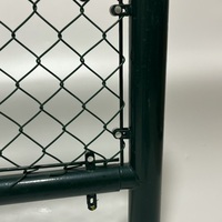Heetgedoopte gegalvaniseerde & PVC-gecoate kettingschermen, geweven diamantdraadgaas voor tuin en sportvelden