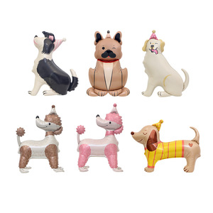 Nuovi <span class=keywords><strong>Palloncini</strong></span> in Alluminio a Forma di Cane 3D, Bulldog e Pastore in Piedi, per Decorazioni Baby Shower - Product Image 1