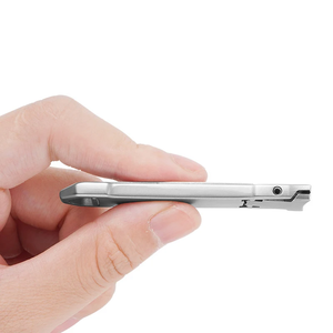 Vente en gros 1 pièce Coupe-ongles ultra-mince pliable portable de voyage, ciseaux coupe-ongles porte-clés en acier inoxydable pour manucure - Product Image 1