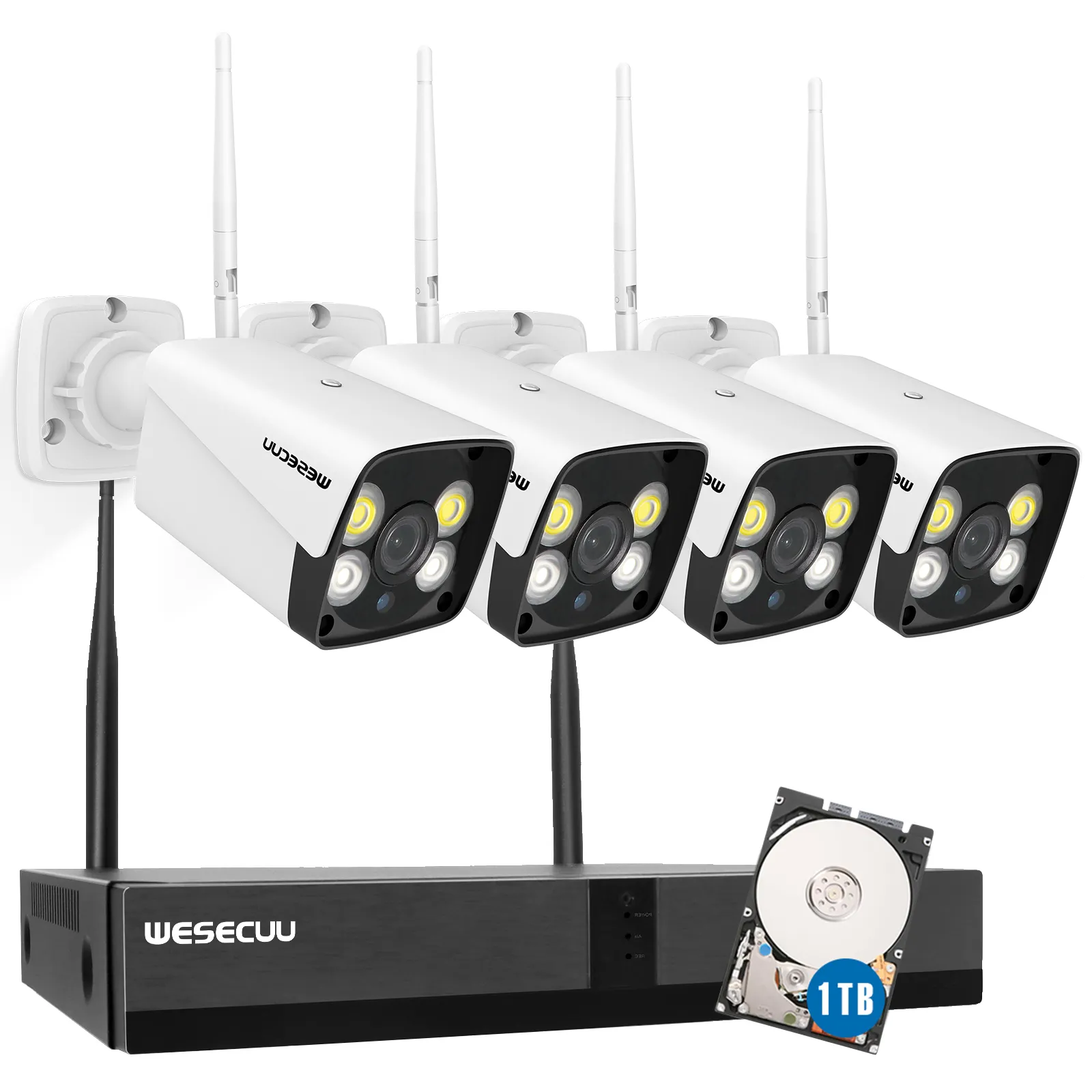 Xmeye-kits de cámaras de seguridad para el hogar, sistema de videovigilancia inalámbrico, wifi, CCTV, OEM