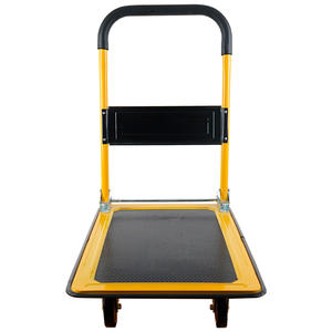 Carro de <span class=keywords><strong>Plataforma</strong></span> de Acero de Cuatro Ruedas de Alta Calidad, Recubrimiento en Polvo OEM, Carro de Supermercado, Carretilla de Almacén, Carro de Carga Industrial Moderno, el <span class=keywords><strong>Mejor</strong></span> - Product Image 3