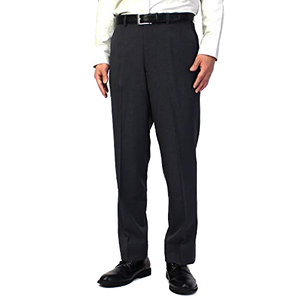 Pantalones de Traje para Hombre, Talla Grande, Estilo Italiano, Casuales, Transpirables, de Viscosa/Poliéster, con Cierre de Cremallera, Cintura Elástica, para Primavera/Otoño - Product Image 1