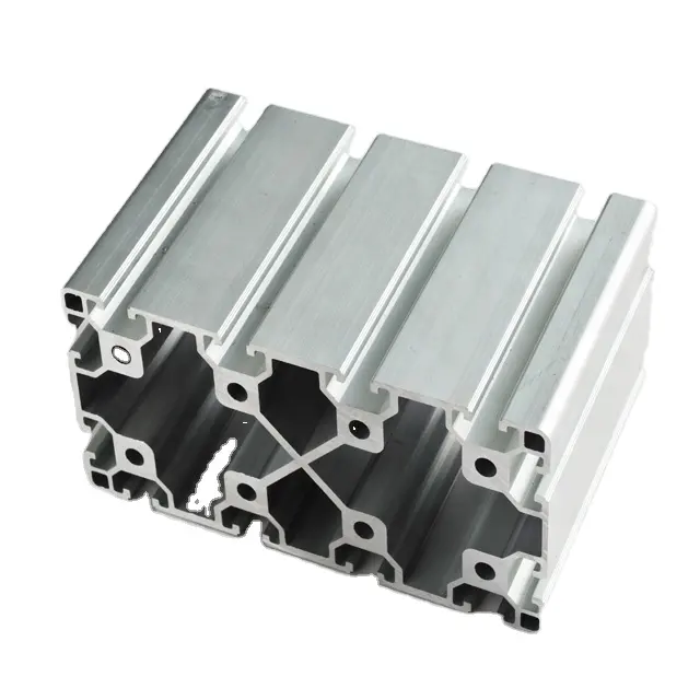 80160 tugas berat profil aluminium industri 6063 ekstrusi t-slot Anodize untuk meja kerja