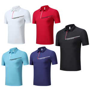 เสื้อโปโลผู้ชายแบบตัดหลวมวัสดุกันเหงื่อเสื้อออกงานเสื้อผ้าเทนนิส - Product Image 2