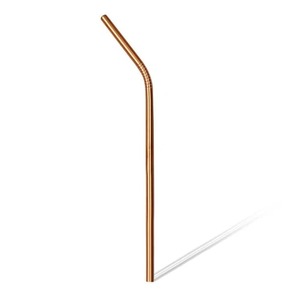 Stylish Handcrafted Polished Copper Eco-Friendly <b>Drinking</b> <b>Straw</b> Luxury Daily Use Travel Wedding Accessory - Product Image 4