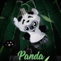 Оригинальный брелок-подвеска из ПВХ серии Sti Tch Gen Z Street Panda, милый виниловый брелок-сюрприз в закрытой коробке, коллекционные загадочные коробки