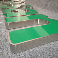 Enseigne de bordure en aluminium étanche personnalisée enseigne de magasin de publicité éclairée pour l'extérieur Enseigne en 3D à DEL avec canal éclairé par des lettres