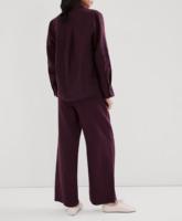 Ensemble élégant en lin pour femmes, chemise ample et pantalon large, fabricant de vêtements sur mesure