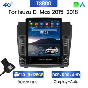 TS Android13 8 + 128GB Android Autoradio pour Isuzu D-Max 2015-2018 Car Video Key Lights Car Gps Stereo Android <span class=keywords><strong>Dvd</strong></span> Player - Product Image 3