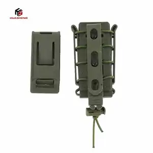 Tactical 5.56/7.62 Mag Pouch Universal Quick Pull Box Hunting Vest Belt Molle Plastic Magazine Pouch