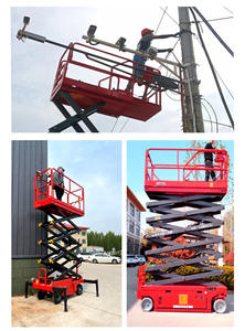 8M 12m 18m precio barato hidráulico móvil eléctrico 100kg 200kg 500kg plataforma de trabajo Máquina automática elevador de tijera para la venta - Product Image 4