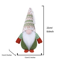 Poupée sans visage de Noël, jouet en peluche elfe, décoration de style européen et américain, ornement Rudolph, ambiance de Noël, décoration de la maison