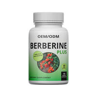 Compléments Nutritionnels à Base de Plantes OEM, Berberine HCI 1200mg par Portion, 2 Capsules, Soutien Immunitaire Adulte, Capsules Végétales, Gelée Royale