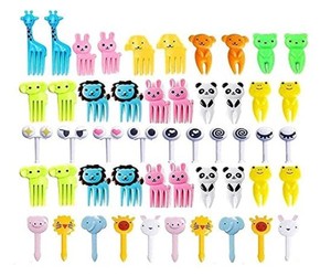 Fun Bento Lunch Bento Box Picks for Toddler Cute Cartoon Animal Fruit Food Toothpicks for Kids
