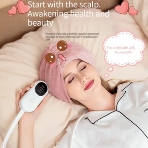 Masajeador de cabeza y cuero cabelludo para mejorar el sueño, acupuntura shiatsu, masajeador de cabeza de fácil operación con masajeador de compresión de aire - Product Image 1