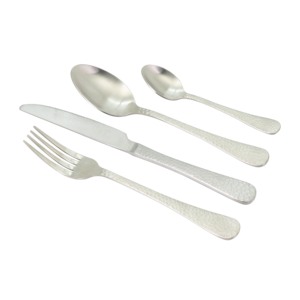 Set di posate York da 24 pezzi in acciaio inossidabile per uso quotidiano - Product Image 1