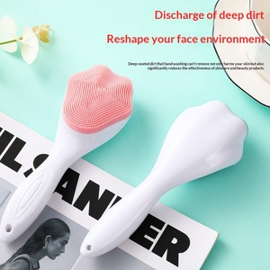 Cepillo de Limpieza Facial de Silicona, Cepillo Facial de Masaje Manual, Cerdas Suaves, Exfoliante, Cepillo de Doble Cara para Lavar el Rostro - Product Image 4