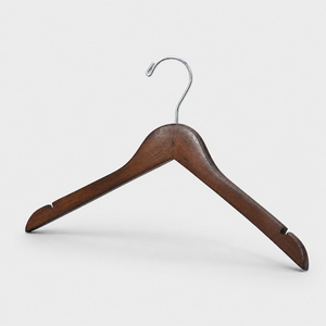 Cintres en bois de noyer vintage pour hôtel, vente en gros du fabricant, pour placard - Product Image 1