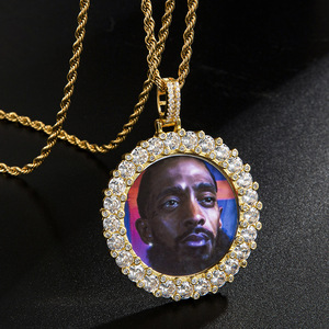 Collier en vrac plaqué or pour <span class=keywords><strong>hommes</strong></span> et femmes, chaîne en acier inoxydable, bijoux avec pendentifs en cuivre, grande lettre d'anniversaire ou de Photo, bricolage, 17 km - Product Image 5