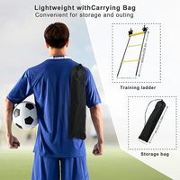 Échelle d'agilité réglable en gros pour l'entraînement de vitesse au football, au soccer et au basketball, équipement d'entraînement de la technique de jeu au pied