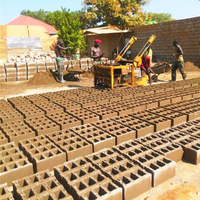 Prix de la machine à fabriquer des briques d'occasion en Ouganda pour la vente Machine à fabriquer des blocs Qmr4-45 Béton