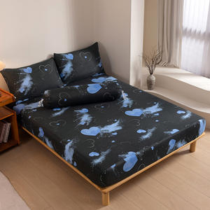 Couvre-lit double simple Simmons <span class=keywords><strong>Housse</strong></span> de protection antidérapante avec chapeau de lit fixe faisant des draps plats - Product Image 6