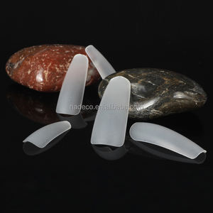 NADECO-<span class=keywords><strong>uñas</strong></span> acrílicas para salón de belleza, cobertura completa XXL, puntas de <span class=keywords><strong>uñas</strong></span> artificiales, superfinas, francesas, no curvadas C, para ataúd francés - Product Image 2