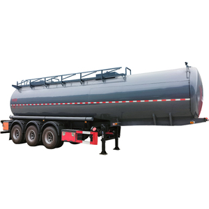 31 Sq. Prix directs d'usine de remorques de camion en acier semi-suspendues pour les produits corrosifs - Product Image 6