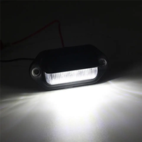 6 LED 12-24V, éclairage universel de plaque d'immatriculation de voiture, camion, camping-car, remorque, fourgonnette, feux arrière, ampoules blanches, éclairage étanche