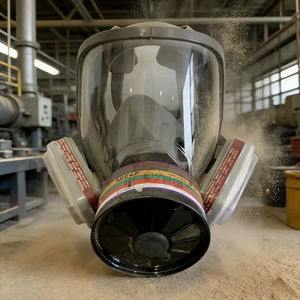 Masques respiratoires chimiques, <span class=keywords><strong>masque</strong></span> <span class=keywords><strong>respiratoire</strong></span> intégral pour gaz, vapeurs, produits chimiques, <span class=keywords><strong>peinture</strong></span> en aérosol, résine, poussière - Product Image 1