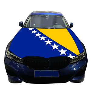 Bosnie-Herzégovine National Couverture de capot de <span class=keywords><strong>voiture</strong></span> Drapeau Couverture de moteur de <span class=keywords><strong>voiture</strong></span> Drapeau Vente en gros Usine personnalisée Vente directe - Product Image 5
