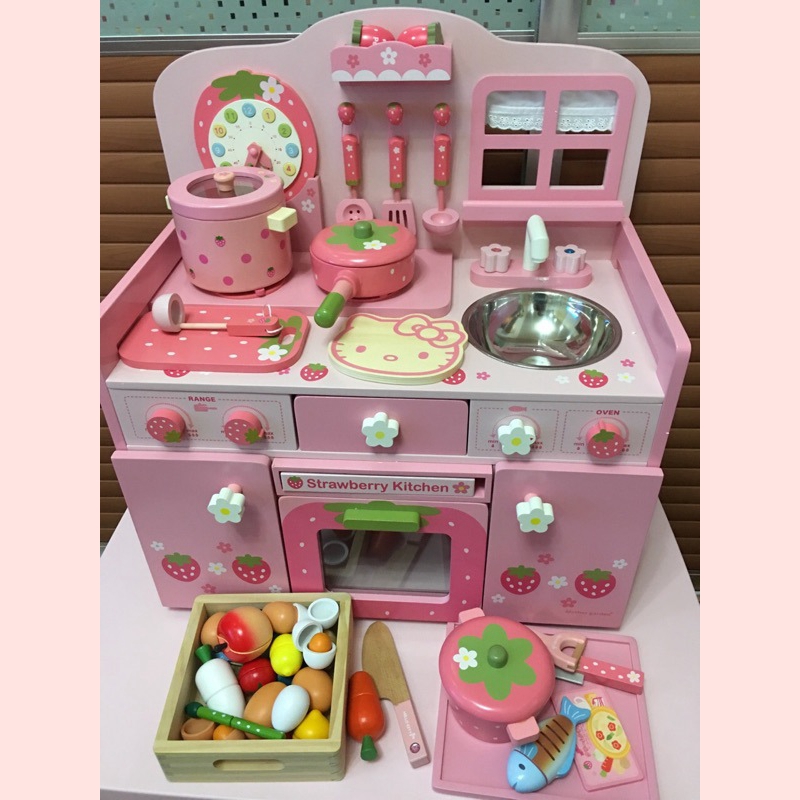 Оптовая продажа, красочные детские игрушки для девочек, ролевые игры, приготовление пищи, игра на кухне, деревянные игрушки для детей