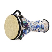 Djembe professionnel de 12 pouces pour adultes et débutants, modèle Lijiang, peau animale, fibre de carbone, pour la musique.