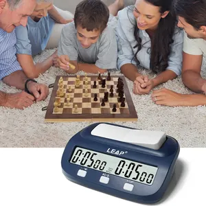 Temporizador de Xadrez Digital para Jogos de Tabuleiro, Relógio de Xadrez básico Portátil & Temporizador de Jogo com Bônus, Atraso e Tempo Positivo