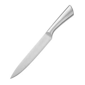 Juego <span class=keywords><strong>de</strong></span> <span class=keywords><strong>5</strong></span> <span class=keywords><strong>cuchillos</strong></span> <span class=keywords><strong>de</strong></span> cocina modernos <span class=keywords><strong>de</strong></span> acero Santoku <span class=keywords><strong>de</strong></span> <span class=keywords><strong>5</strong></span> pulgadas con mango plateado <span class=keywords><strong>de</strong></span> acero inoxidable para carnicero, restaurante, hogar o uso al aire libre - Product Image 5