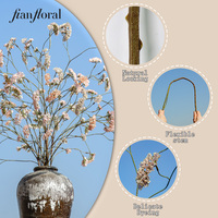 Fian Floral Handgemaakte Kunststof Witte Limonium Kunstbloemen voor Bruiloft- en Kerstboeketten - Realistisch en Langdurig