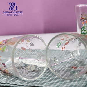 <span class=keywords><strong>Taza</strong></span> <span class=keywords><strong>de</strong></span> Vidrio Clásica <span class=keywords><strong>de</strong></span> 330 ml con <span class=keywords><strong>Diseño</strong></span> Navideño para Té, Café, Jugo, Vaso para Beber con Calcomanía <span class=keywords><strong>Navideña</strong></span>, <span class=keywords><strong>Taza</strong></span> <span class=keywords><strong>de</strong></span> Vidrio Transparente - Product Image 5