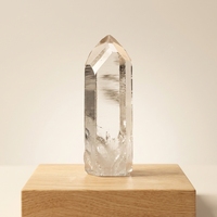 Points de cristal transparents en gros, pierres brutes facettées pour la décoration intérieure, les boutiques de cadeaux et les collections