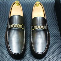 Mocassins Décontractés en Cuir de Qualité Faits Main pour Hommes, Chaussures de Conduite en Cuir de Vachette, Vente en Gros Promotionnelle à Prix Bas