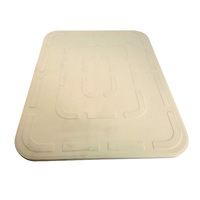Pierre à pizza rectangulaire en cordiérite de qualité commerciale, 15 x 12 pouces, pour la cuisson