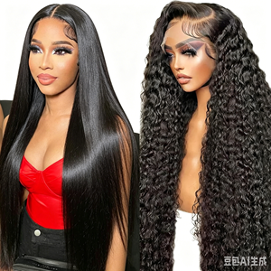 Peluca frontal de encaje HD sin pegamento 13x6, cabello virgen vietnamita, pelucas de cabello humano con encaje frontal, cutícula alineada, peluca de cabello humano virgen al por mayor - Product Image 1
